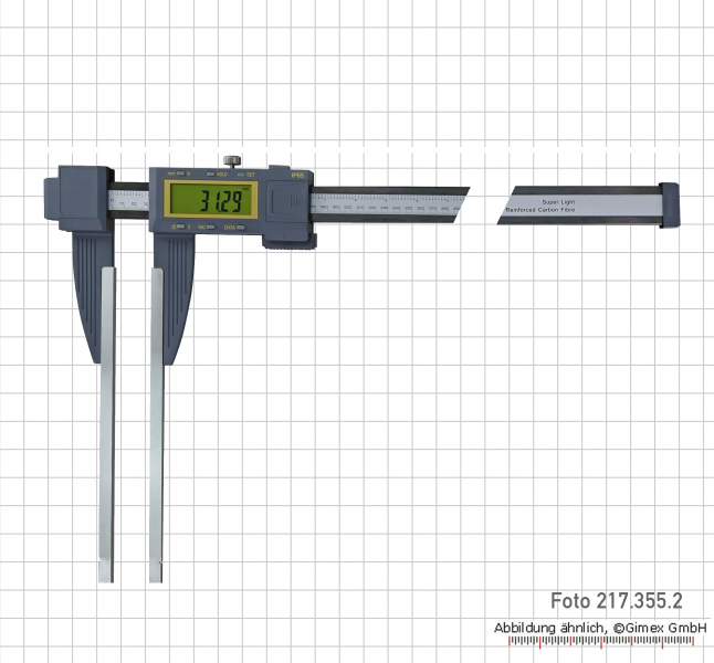 Digital control caliper, 1000 x 150 mm